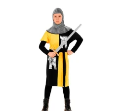 Disfraz de Guerrero Medieval Amarillo para niño