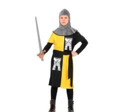 Disfraz de Guerrero Medieval Amarillo para niño