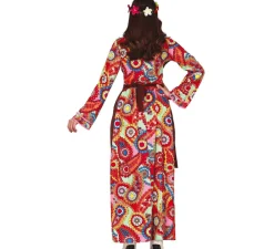 Outlet Disfraz de Hippie con Vestido Largo para Mujer