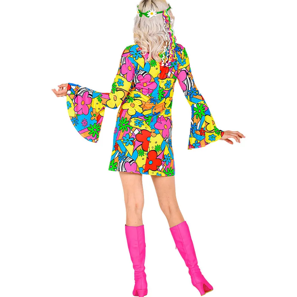 Disfraz de Hippie The 60s Fashion Flower Power Adulto