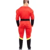 Disfraz de Héroe Party rojo para hombre