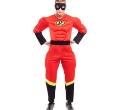 Disfraz de Héroe Party rojo para hombre