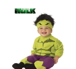 Disfraz de Hulk con gorro para bebé