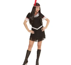 Best Disfraz de India Negro con Flecos para mujer