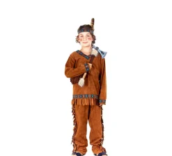 Disfraz de Indio marrón para niño