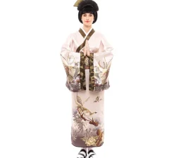 Disfraz de Kimono Japonés Tradicional color pastel para mujer