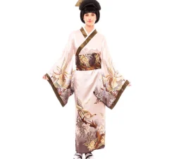 Disfraz de Kimono Japonés Tradicional color pastel para mujer
