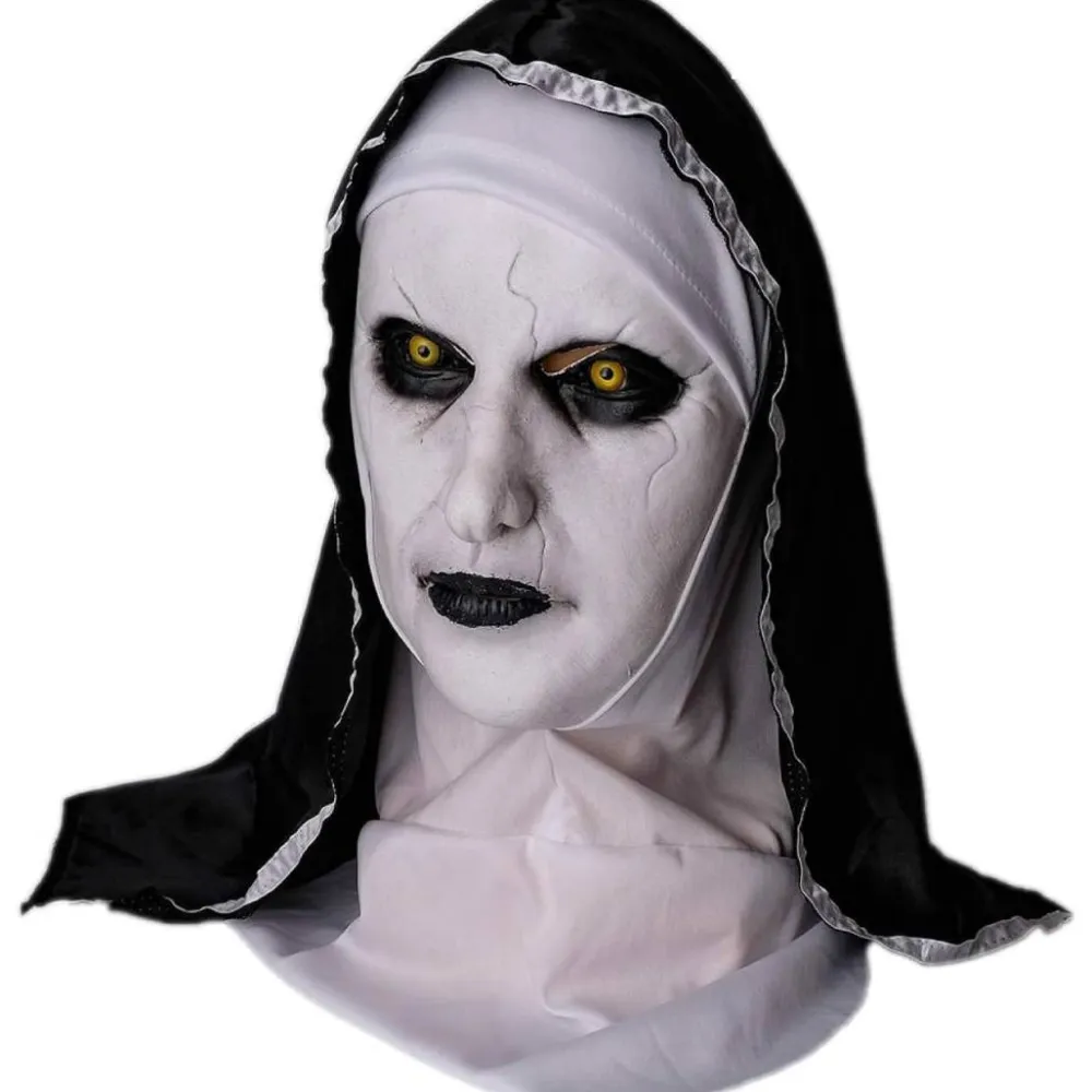 Best Kebedo Moda Disfraz de la Monja del Terror Macabra Unisex Adulto