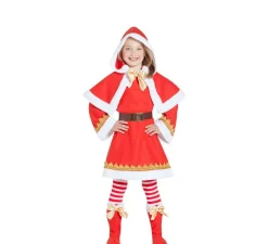 Outlet Disfraz de Mamá Noel con Capa para niña