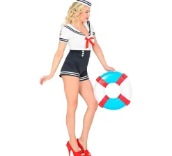 Discount Disfraz de Marinera con Shorts Altos para mujer