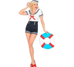 Discount Disfraz de Marinera con Shorts Altos para mujer