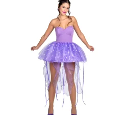 Disfraz de Medusa Morada con tentáculos para mujer