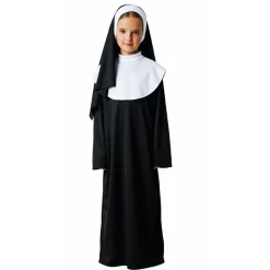 Disfraz de Monja Infantil – Hábito Tradicional con Velo