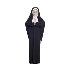 Disfraz de Monja Negro para niña