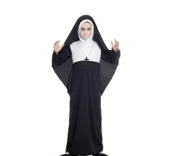Disfraz de Monja Negro para niña