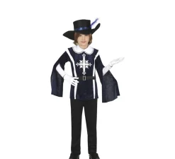 Sale Disfraz de Mosquetero Azul Elegante para niño