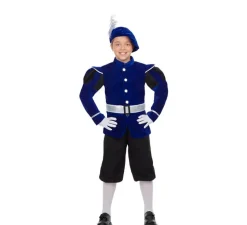 Disfraz de Paje Real Azul para niño