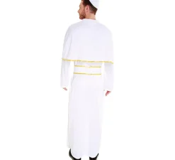 Disfraz de Papa Blanco y Dorado para hombre