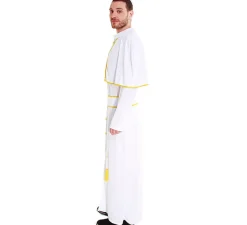 Disfraz de Papa Blanco y Dorado para hombre