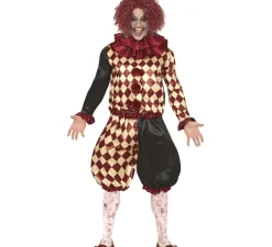 Disfraz de Payaso del Horror a Cuadros para hombre