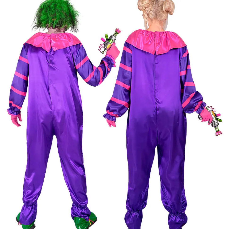 Disfraz de Payaso de Terror del Espacio Morado Adulto