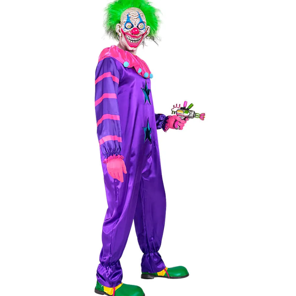 Disfraz de Payaso de Terror del Espacio Morado Adulto