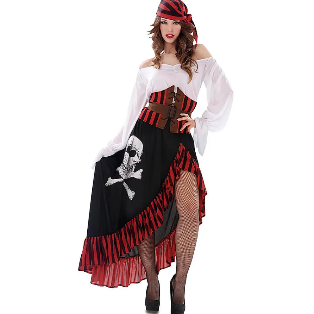 Discount Disfraces Lucero Disfraz de Pirata Mujer Adulto