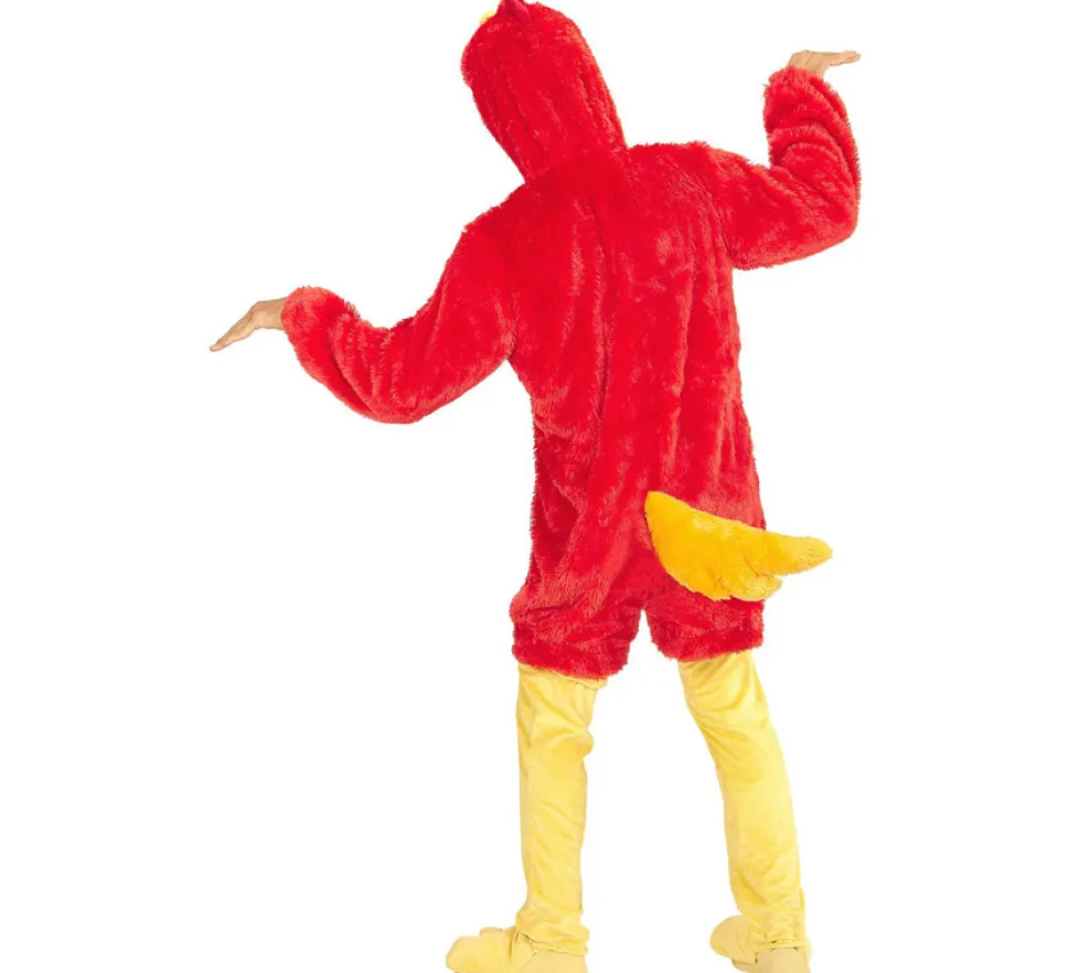 Disfraz de Pájaro Rojo en Peluche Suave para adulto