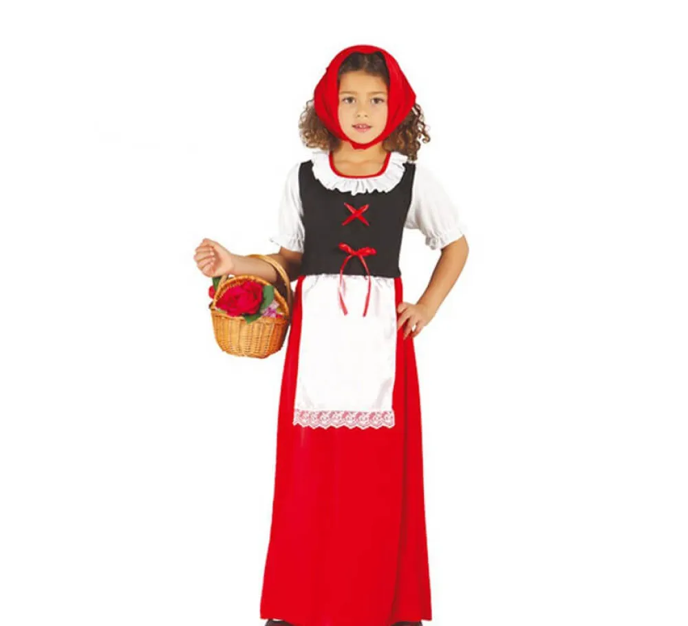 Discount Disfraz de Posadera roja para niñas