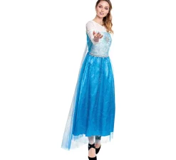 Best Disfraz de Princesa del Hielo Azul para mujer