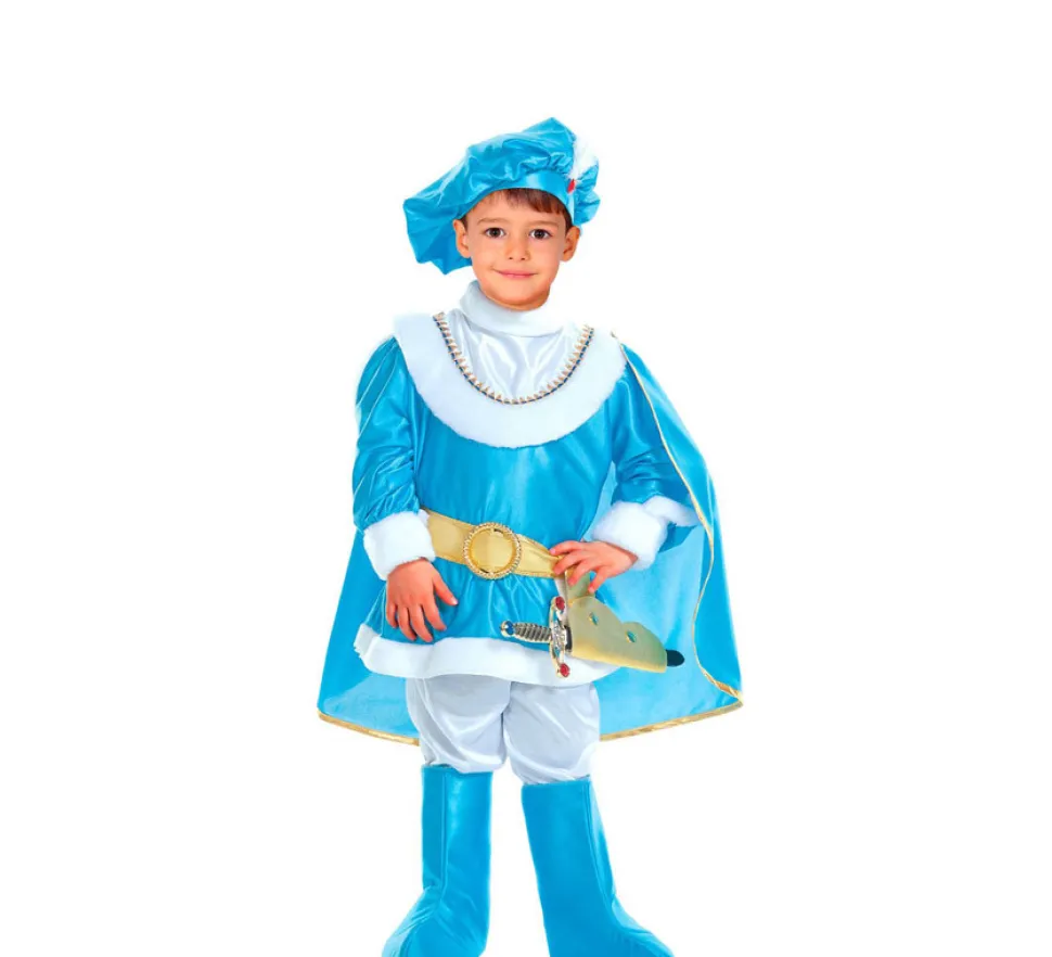 Disfraz de Príncipe Azul con Sombrero para niño