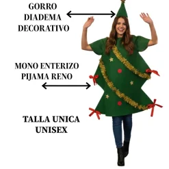 Clearance Kebedo Moda Disfraz de Árbol de Navidad Decorado