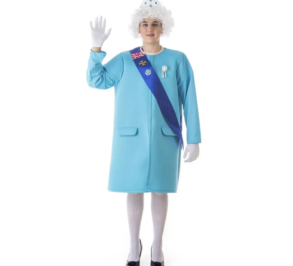 Disfraz de Reina Isabel II del Reino Unido para adultos