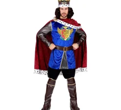 Disfraz de Rey de Guerreros Medieval para hombre