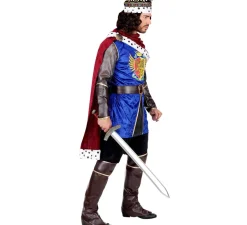 Disfraz de Rey de Guerreros Medieval para hombre