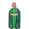 Clearance Disfraz de Rey Mago Verde para niño