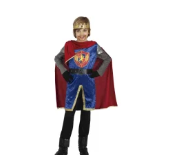 Sale Disfraz de Rey Medieval Elegante con capa para niño