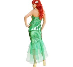 Best Disfraz de Sirena Verde y Amarillo para mujer