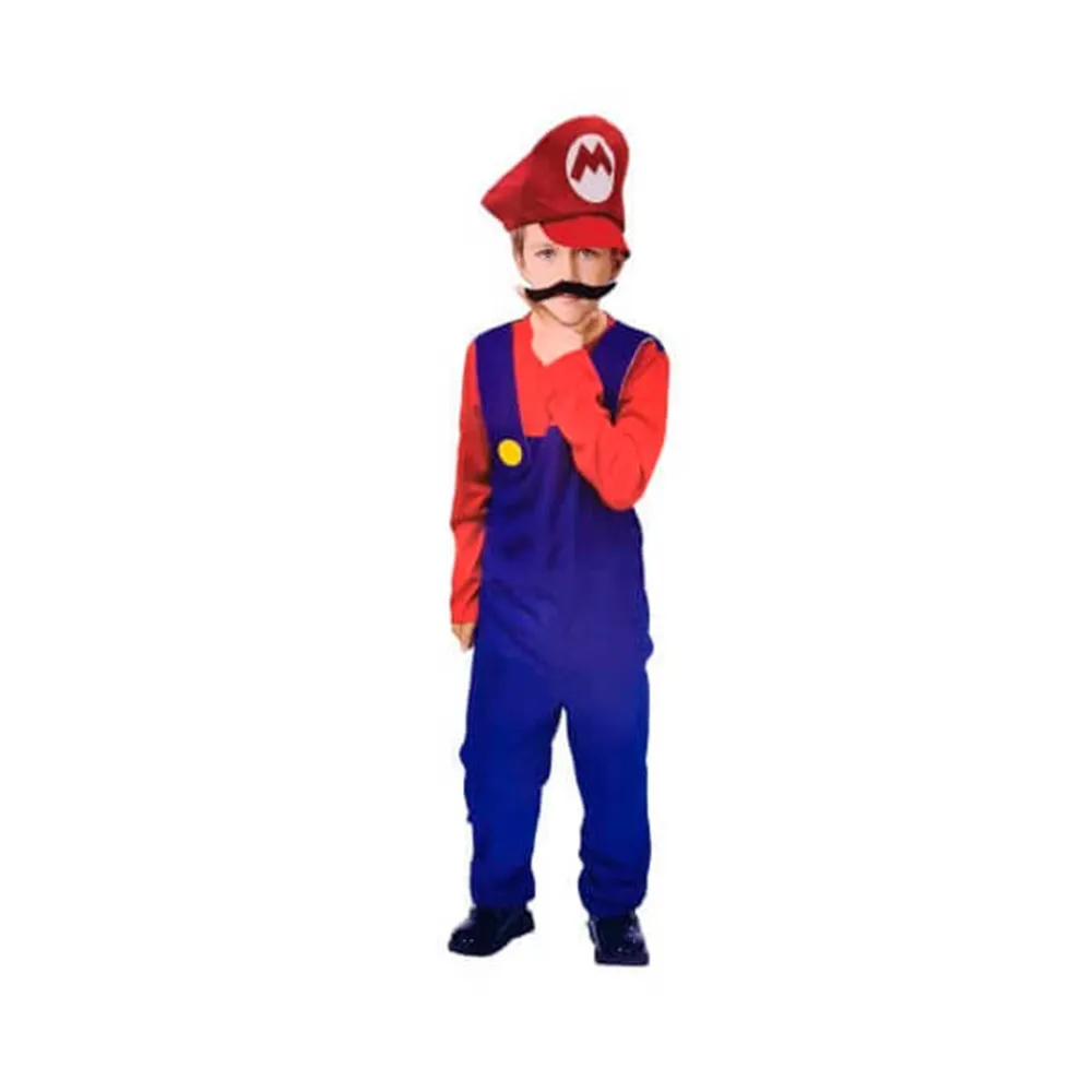 Online Disfraces Lucero Disfraz de Super Fontanero rojo