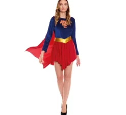 Sale Disfraz de Super Heroína Kriptoniana para mujer