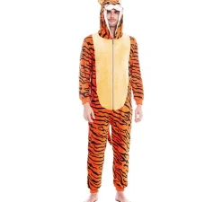 Hot Disfraz de Tigre Naranja con Rayas para hombre