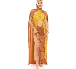 Disfraz de Tribal Africana amarillo y marrón para mujer