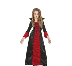 Disfraz de Vampiresa con vestido largo para niña