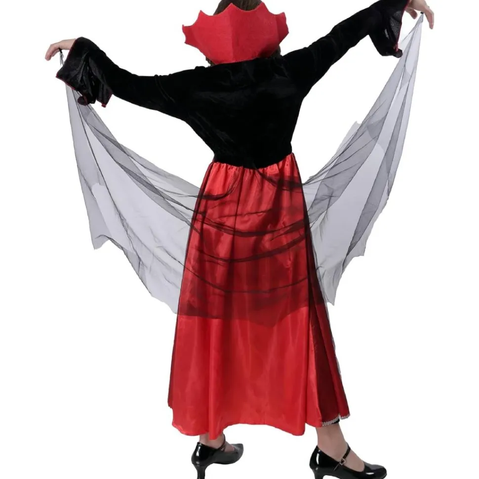 Disfraz de Vampiresa Niña Gótica - Vestido de Condesa Drácula