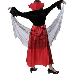 Disfraz de Vampiresa Niña Gótica - Vestido de Condesa Drácula