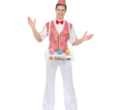 New Disfraz de Vendedor de Helados Tradicional para hombre