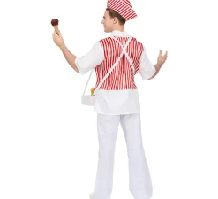 New Disfraz de Vendedor de Helados Tradicional para hombre