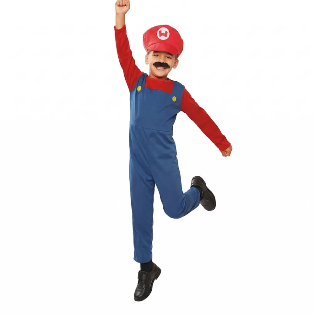 New Disfraces Lucero Disfraz Fontanero Rojo de Videojuego Infantil