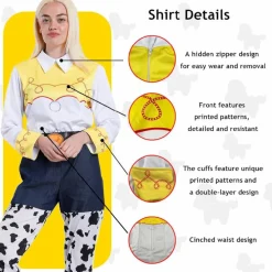 New Kebedo Moda Disfraz Jessie la Vaquera Traje Cowgirl Amiga de Woody Sheriff para Mujer Adulto