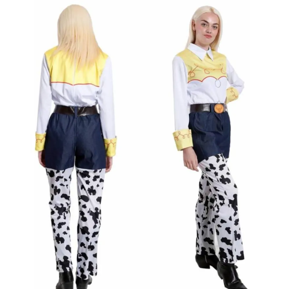 New Kebedo Moda Disfraz Jessie la Vaquera Traje Cowgirl Amiga de Woody Sheriff para Mujer Adulto